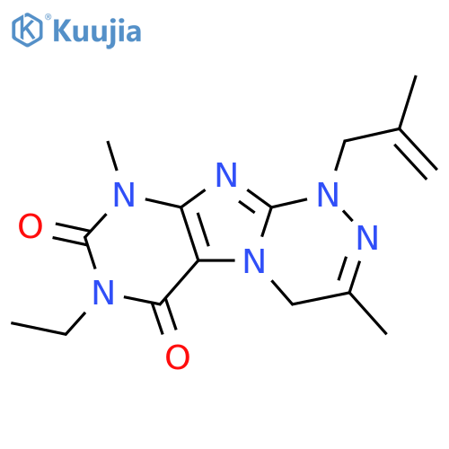 7-ethyl-3,9-dimethyl-1-(2-methylprop-2-en-1-yl)-1H,4H,6H,7H,8H,9H-1,2,4triazino4,3-gpurine-6,8-dione structure