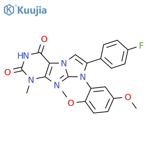 8-(2,5-dimethoxyphenyl)-7-(4-fluorophenyl)-1-methyl-1H,2H,3H,4H,8H-imidazo1,2-gpurine-2,4-dione structure