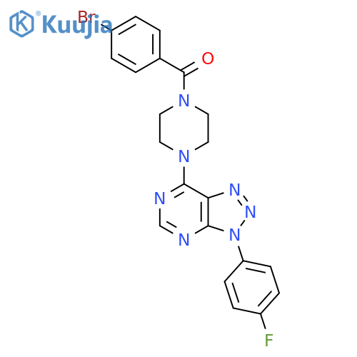 1-(4-bromobenzoyl)-4-3-(4-fluorophenyl)-3H-1,2,3triazolo4,5-dpyrimidin-7-ylpiperazine structure