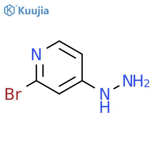 2-bromo-4-hydrazinylpyridine structure