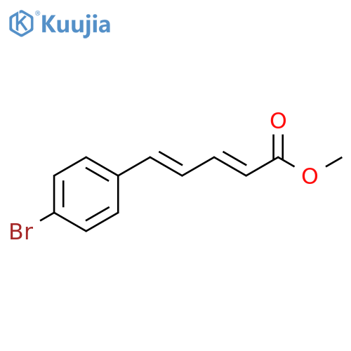 2,4-Pentadienoic acid, 5-(4-bromophenyl)-, methyl ester, (2E,4E)- structure