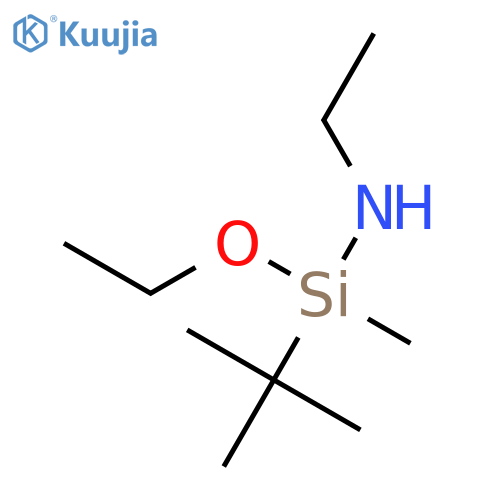 Silanamine, 1-(1,1-dimethylethyl)-1-ethoxy-N-ethyl-1-methyl- structure