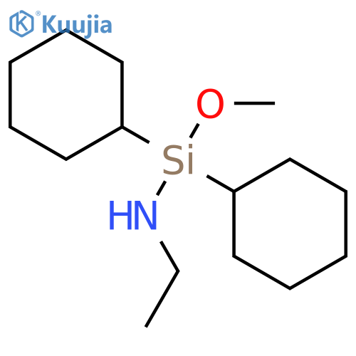 Silanamine, 1,1-dicyclohexyl-N-ethyl-1-methoxy- structure