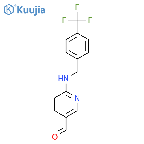 6-(4-Trifluoromethyl-benzylamino)-pyridine-3-carbaldehyde structure