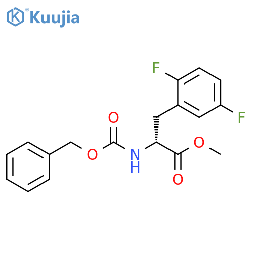 D-Phenylalanine, 2,5-difluoro-N-[(phenylmethoxy)carbonyl]-, methyl ester structure