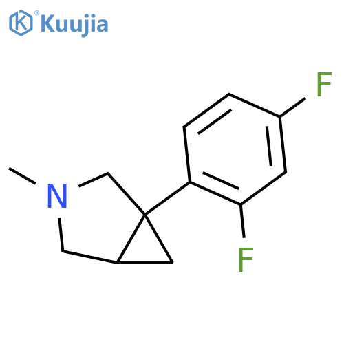 3-Azabicyclo[3.1.0]hexane, 1-(2,4-difluorophenyl)-3-methyl- structure