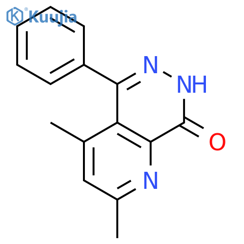 Pyrido[2,3-d]pyridazin-8(7H)-one, 2,4-dimethyl-5-phenyl- structure