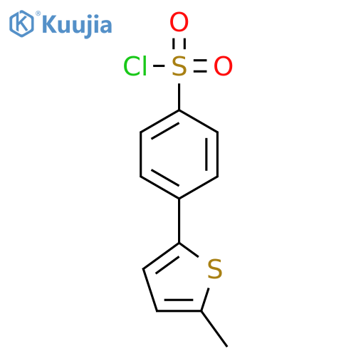 4-(5-methylthiophen-2-yl)benzene-1-sulfonyl chloride structure