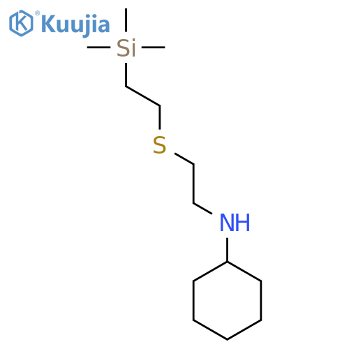 Cyclohexanamine, N-[2-[[2-(trimethylsilyl)ethyl]thio]ethyl]- structure