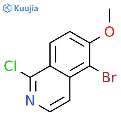 Isoquinoline, 5-bromo-1-chloro-6-methoxy- structure