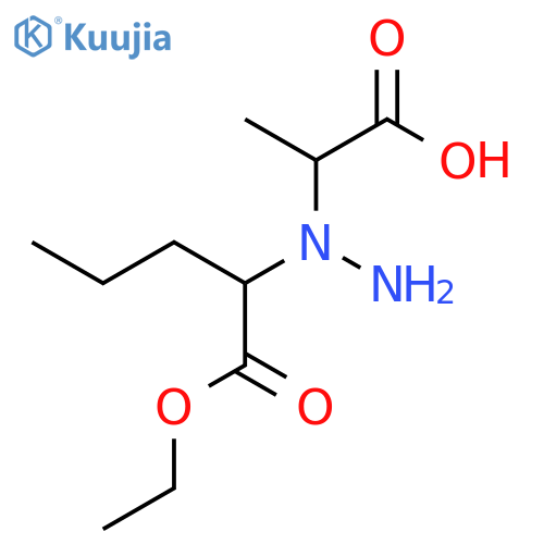 Pentanoic acid, 2-[1-[(1S)-1-carboxyethyl]hydrazinyl]-, ethyl ester, (2S)- structure