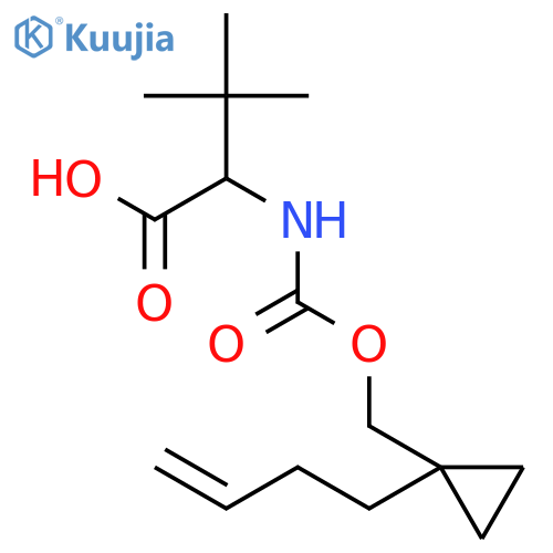 L-Valine, N-[[[1-(3-buten-1-yl)cyclopropyl]methoxy]carbonyl]-3-methyl- structure