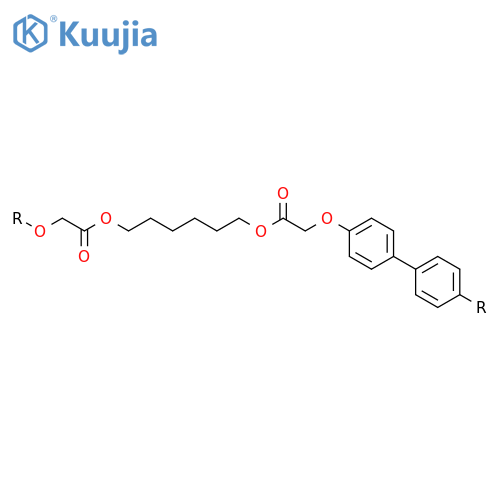 Poly[oxy(2-oxo-1,2-ethanediyl)oxy-1,6-hexanediyloxy(1-oxo-1,2-ethanediyl)oxy[1,1'-biphenyl]-4,4'-diyl] structure