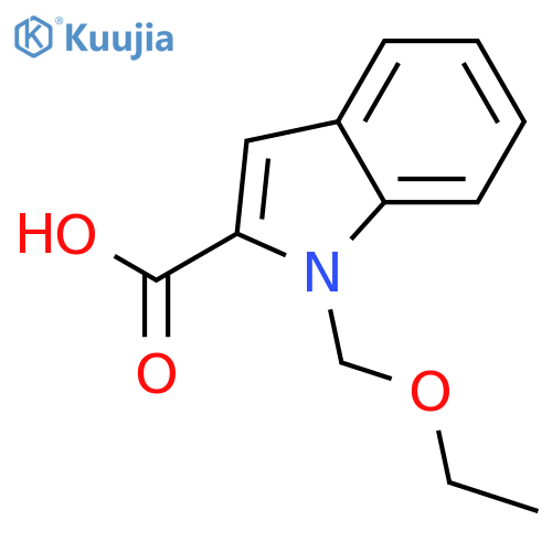 1H-Indole-2-carboxylic acid, 1-(ethoxymethyl)- structure