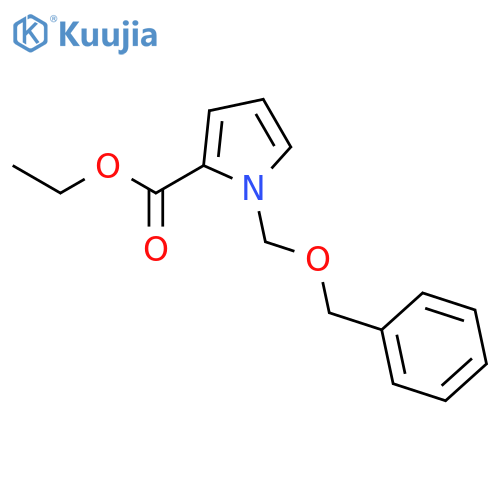 1H-Pyrrole-2-carboxylic acid, 1-[(phenylmethoxy)methyl]-, ethyl ester structure