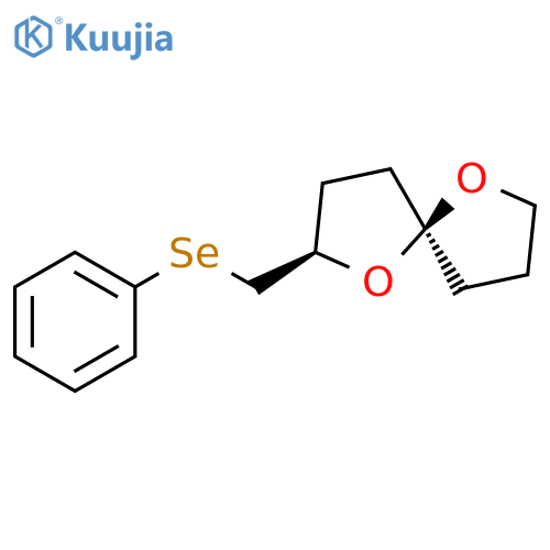 1,6-Dioxaspiro[4.4]nonane, 2-[(phenylseleno)methyl]-, (2R,5S)-rel- structure