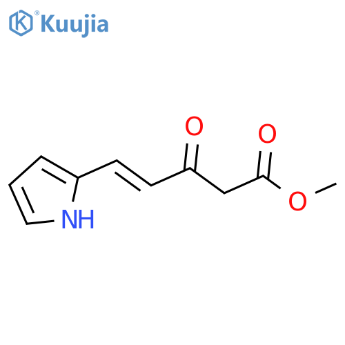 4-Pentenoic acid, 3-oxo-5-(1H-pyrrol-2-yl)-, methyl ester structure