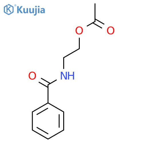 Benzamide, N-[2-(acetyloxy)ethyl]- structure
