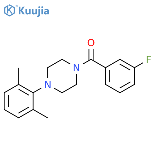1-(2,6-dimethylphenyl)-4-(3-fluorobenzoyl)piperazine structure