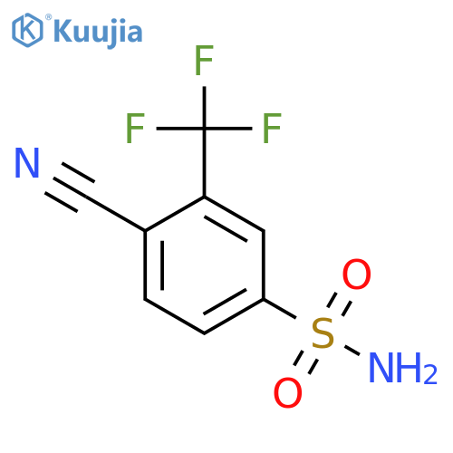4-Cyano-3-(Trifluoromethyl)Benzene-1-Sulfonamide structure