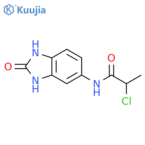 2-Chloro-N-(2-oxo-2,3-dihydro-1H-1,3-benzodiazol-5-yl)propanamide structure