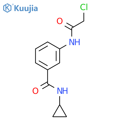 3-(2-Chloroacetamido)-N-cyclopropylbenzamide structure