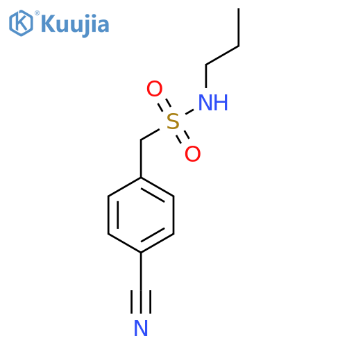 1-(4-cyanophenyl)-N-propylmethanesulfonamide structure