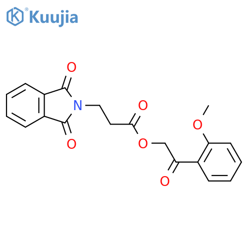 2-(2-methoxyphenyl)-2-oxoethyl 3-(1,3-dioxo-2,3-dihydro-1H-isoindol-2-yl)propanoate structure