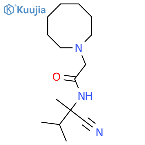 2-(azocan-1-yl)-N-(1-cyano-1,2-dimethylpropyl)acetamide structure