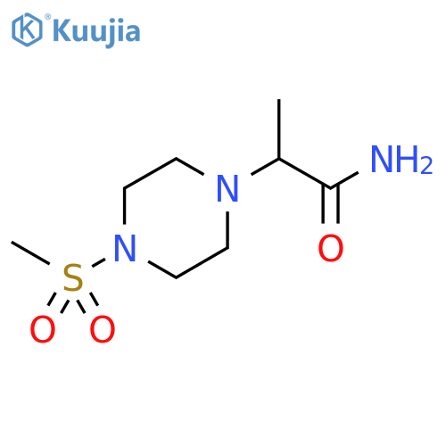 2-(4-methanesulfonylpiperazin-1-yl)propanamide structure