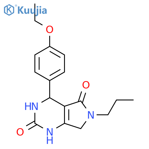 4-(4-ethoxyphenyl)-6-propyl-1H,2H,3H,4H,5H,6H,7H-pyrrolo3,4-dpyrimidine-2,5-dione structure