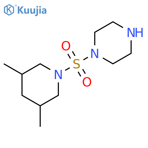 1-[(3,5-dimethylpiperidin-1-yl)sulfonyl]piperazine structure