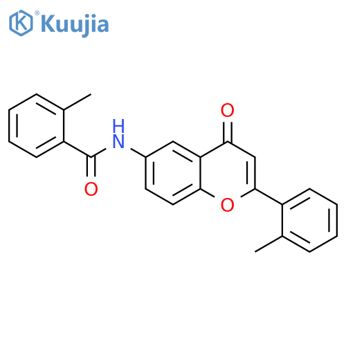 2-methyl-N-2-(2-methylphenyl)-4-oxo-4H-chromen-6-ylbenzamide structure