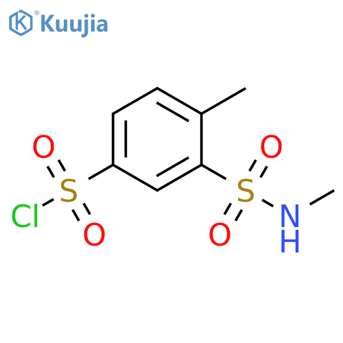 4-methyl-3-(methylsulfamoyl)benzene-1-sulfonyl chloride structure