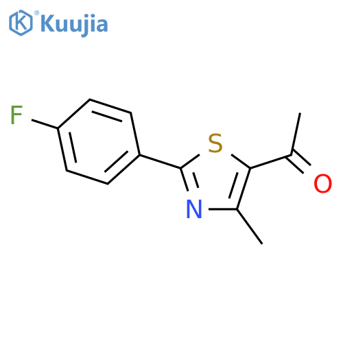 5-Acetyl-2-(4-fluorophenyl)-4-methylthiazole structure