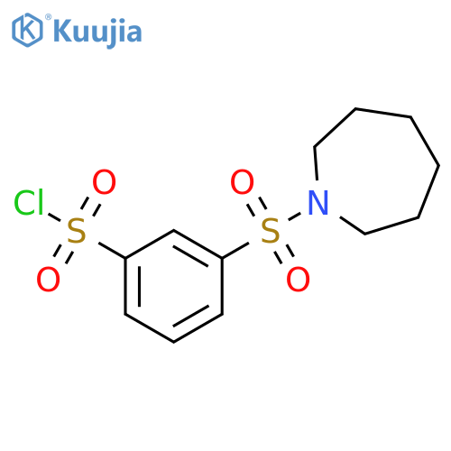 3-(azepane-1-sulfonyl)benzene-1-sulfonyl chloride structure
