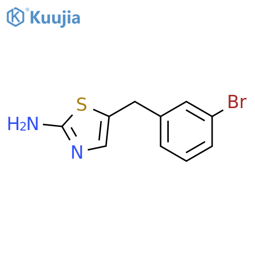 5-(3-bromophenyl)methyl-1,3-thiazol-2-amine structure