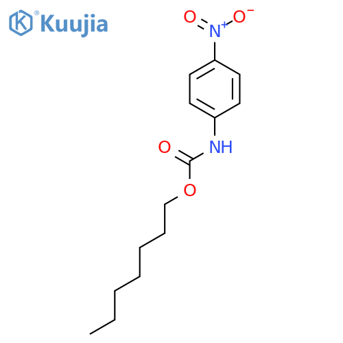 Carbamic acid, (4-nitrophenyl)-, heptyl ester structure