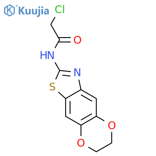 2-Chloro-N-{10,13-Dioxa-4-Thia-6-Azatricyclo7.4.0.0,3,7Trideca-1(9),2,5,7-Tetraen-5-Yl}Acetamide structure