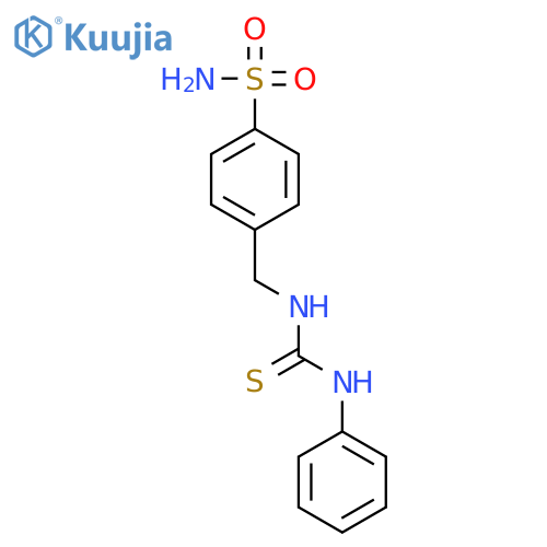 Benzenesulfonamide, 4-[[[(phenylamino)thioxomethyl]amino]methyl]- structure
