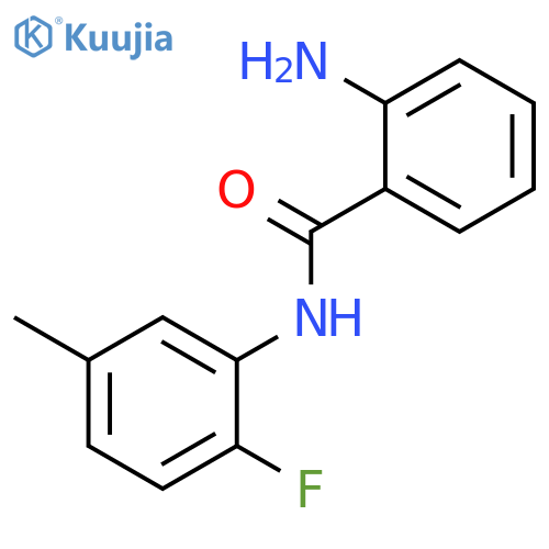 2-amino-N-(2-fluoro-5-methylphenyl)benzamide structure