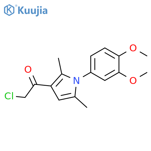 2-chloro-1-1-(3,4-dimethoxyphenyl)-2,5-dimethyl-1H-pyrrol-3-ylethan-1-one structure