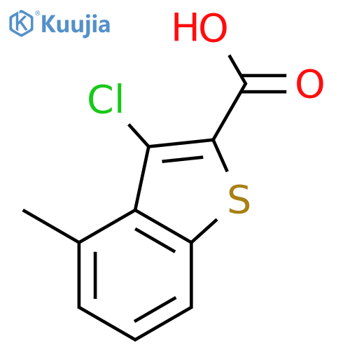 3-Chloro-4-methyl-1-benzothiophene-2-carboxylic Acid structure