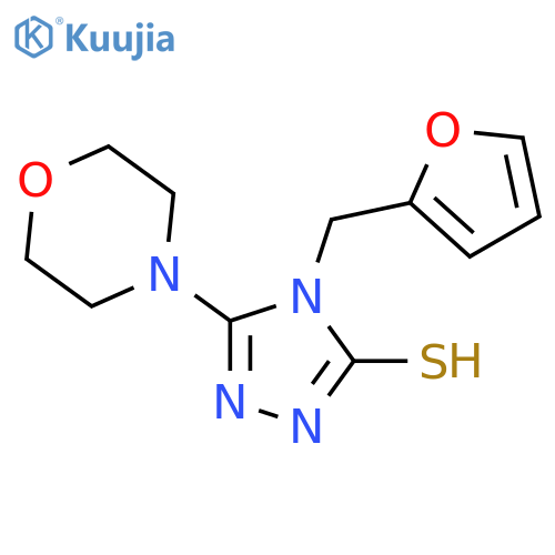 4-(Furan-2-ylmethyl)-5-(morpholin-4-yl)-4H-1,2,4-triazole-3-thiol structure