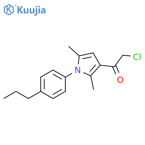 2-chloro-1-2,5-dimethyl-1-(4-propylphenyl)-1H-pyrrol-3-ylethan-1-one structure