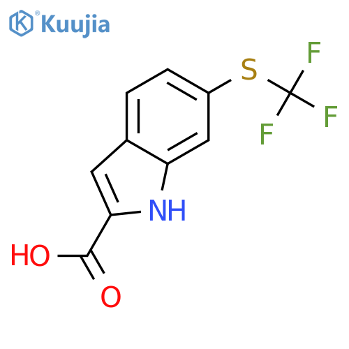 6-(Trifluoromethyl)sulfanyl-1H-indole-2-carboxylic Acid structure