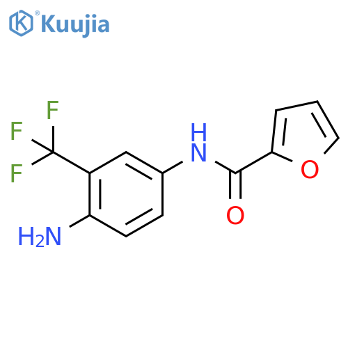 N-4-amino-3-(trifluoromethyl)phenylfuran-2-carboxamide structure