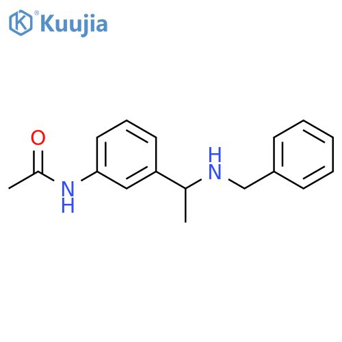 Acetamide, N-[3-[1-[(phenylmethyl)amino]ethyl]phenyl]- structure