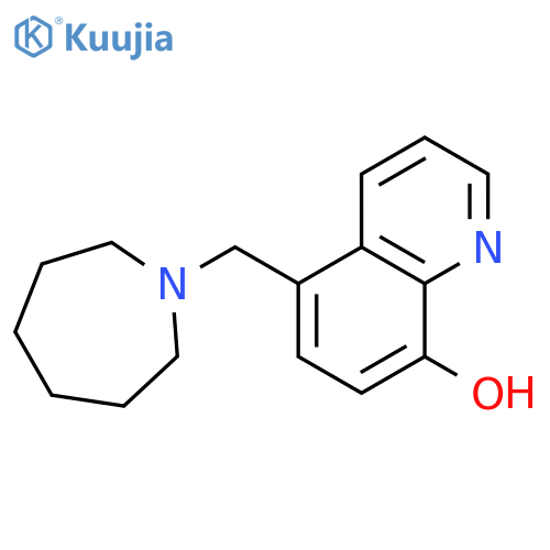 5-[(azepan-1-yl)methyl]quinolin-8-ol structure