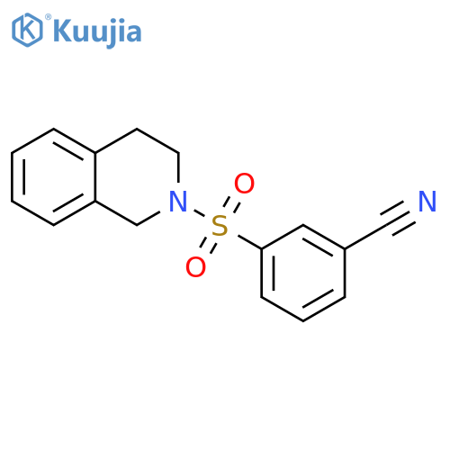 3-((3,4-Dihydroisoquinolin-2(1H)-yl)sulfonyl)benzonitrile structure